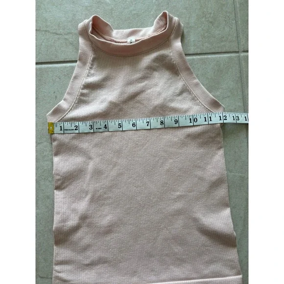 Athleta‎ Renew Tank Top Womens XXS Pink Cropped Gym Athletic Workout Sporty - Picture 6 of 7